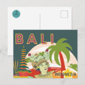 Bali Indonesia Holiday Postcard Postkarte (Vorne/Hinten)