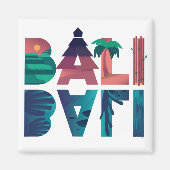 Bali Indonesia Reiseaufkleber Magnet (Vorne)