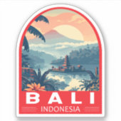 Bali Indonesia Reisen Vintag Aufkleber (Vorderseite)