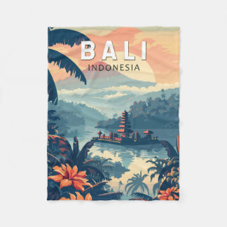 Bali Indonesia Reisen Vintag Fleecedecke