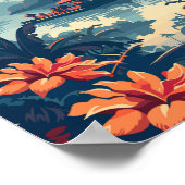 Bali Indonesia Reisen Vintag Poster (Ecke)