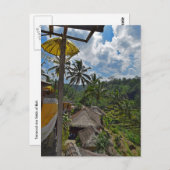 Bali Indonesia Reisfelder Postkarte (Vorne/Hinten)