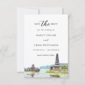 Bali Indonesia Save the Date Card (Vorderseite)