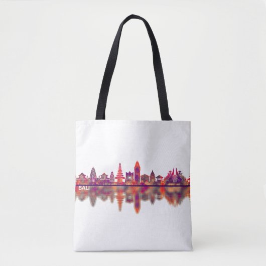 Bali Indonesia Skyline Tasche (Vorderseite)
