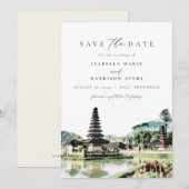 BALI INDONESIA Skyline Wedding Save the Date (Vorne/Hinten)