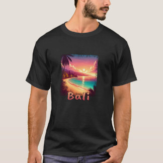 Bali Indonesia Sunset Beach Orange Colors T-Shirt