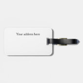 Bali Indonesia Temple Vintage Travel Gepäckanhänger (Rückseite horizontal)