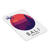 Bali Indonesia Temple Vintage Travel Magnet (Rechte Seite)