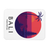 Bali Indonesia Temple Vintage Travel Magnet (Horizontal)