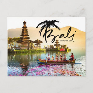 Bali Indonesia Travel Holiday Postcard Feiertagspostkarte