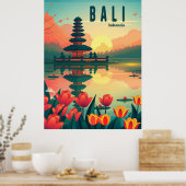 Bali Indonesia Travel Poster (Küche)