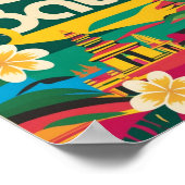 Bali Indonesia Travel Poster (Ecke)
