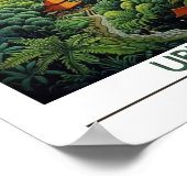 Bali Indonesia Travel Ubud Poster (Ecke)