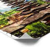 Bali Indonesia Ulun Danu Beratan Temple Poster (Ecke)