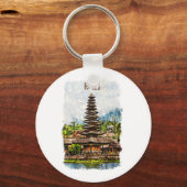 Bali Indonesia Ulun Danu Beratan Temple Schlüssela Schlüsselanhänger (Vorderseite)