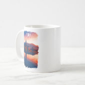 Bali Indonesia Ulun Danu Beratan Watercolor Kaffeetasse (Vorderseite Links)