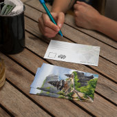 Bali Indonesia Uluwatu Temple Watercolor Postcard Einladung