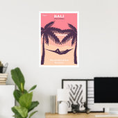 Bali Indonesia Vintage Poster (Heimbüro)