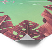 Bali indonesia Vintage Reiseplakat Poster (Ecke)