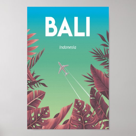 Bali indonesia Vintage Reiseplakat Poster (Vorne)