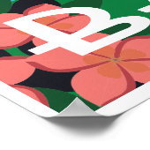 Bali Indonesia Vintage Style Poster (Ecke)