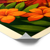 Bali Indonesia - Vintage Travel Poster (Ecke)