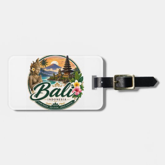Bali, Indonesien Gepäckanhänger (Vorderseite horizontal)