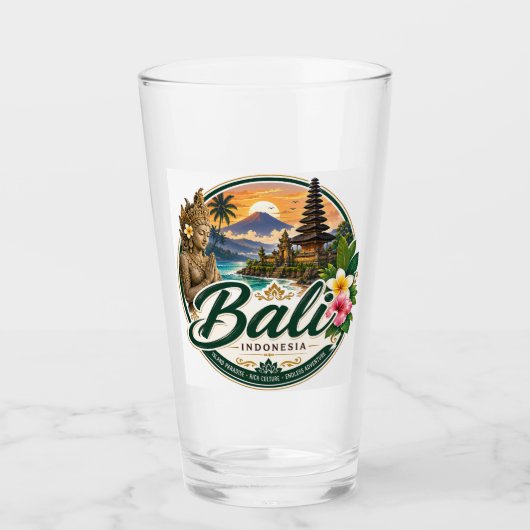 Bali, Indonesien Glas (Vorderseite)
