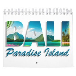 Bali Indonesien ist Paradise Island 12 Monate Kalender