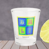 Bali Indonesien modern bunt Schnapsglas