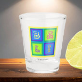 Bali Indonesien modern bunt Schnapsglas