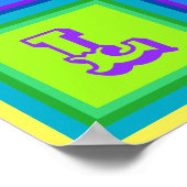 Bali Indonesien Moderne farbenfrohe Wandkunst Post Poster (Ecke)