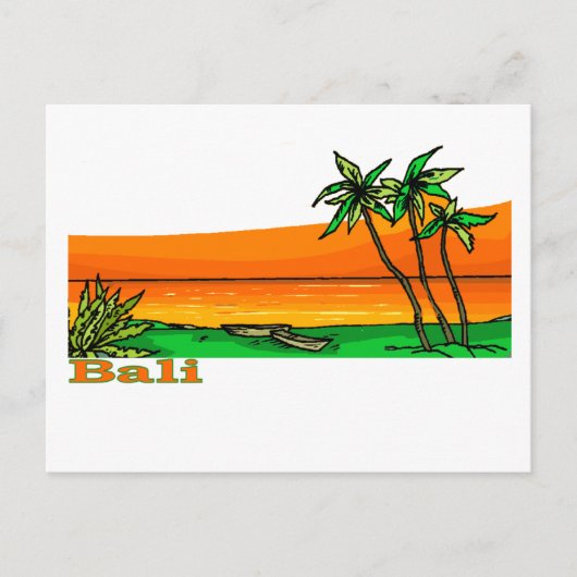 Bali, Indonesien Postkarte (Vorderseite)