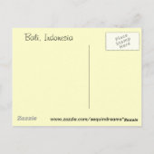 Bali Indonesien Postkarte (Rückseite)