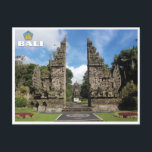 Bali - Indonesien Postkarte<br><div class="desc">Das Bentar Denkmal,  Bali - Indonesien (das offizielle Siegel der Provinz Bali auch eingeschlossen).</div>