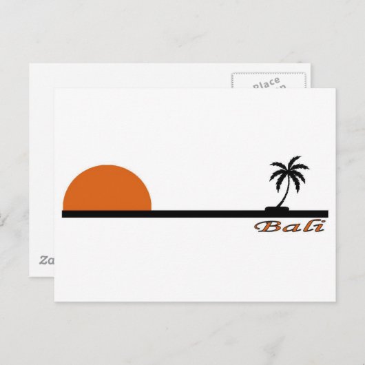 Bali, Indonesien Postkarte (Vorne/Hinten)