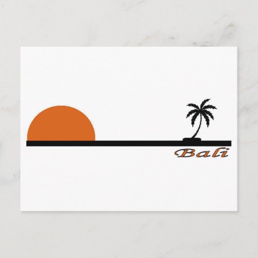 Bali, Indonesien Postkarte (Vorderseite)