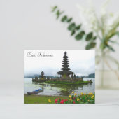 Bali, Indonesien - Pura Ulun Danu, Bratan-See Postkarte (Stehend Vorderseite)