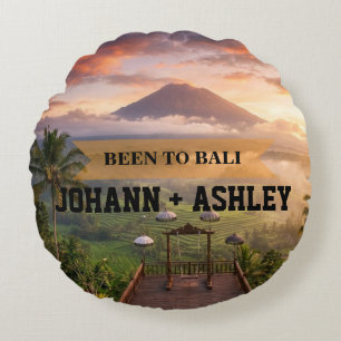 Bali Indonesien Reise Souvenir Wurfkissen Rundes Kissen
