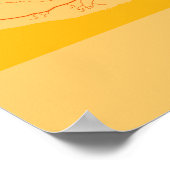 Bali - Indonesien Sunset City Map Poster (Ecke)