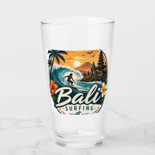 Bali, Indonesien Surfen Glas (Vorderseite)