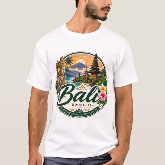 Bali, Indonesien T-Shirt (Vorderseite)