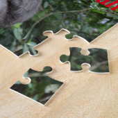 Bali Indonesien Tempelstatue mit Macaque Monkey Puzzle (Seite)