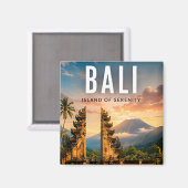 🌺 Bali Indonesien Tropischer Tempel Magnet (Vorderseite/Rückseite)
