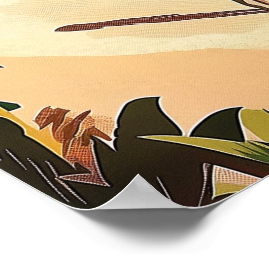 Bali, Indonesien Vintag Poster (Ecke)