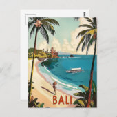 Bali, Indonesien Vintag Postkarte (Vorne/Hinten)