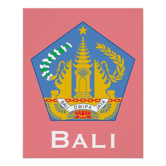 Bali, Indonesien (weniger gelegene Sundainseln) Poster (Vorderseite)