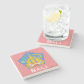 Bali, Indonesien (weniger gelegene Sundainseln) Steinuntersetzer (Seitenansicht)