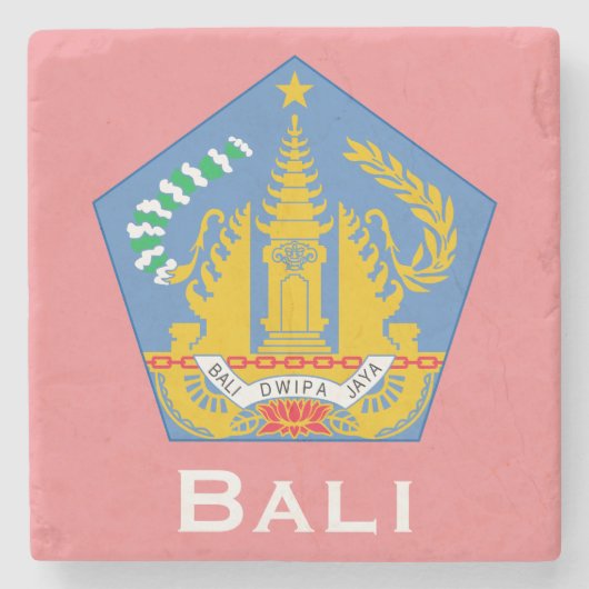 Bali, Indonesien (weniger gelegene Sundainseln) Steinuntersetzer (Vorderseite)