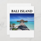 BALI ISLAND FEIERTAGSKARTE (Vorne/Hinten)